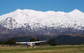 take the flight from Chateau airfield in Whakapapa Village